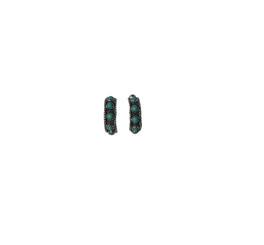 Turquoise Hoop Earrings