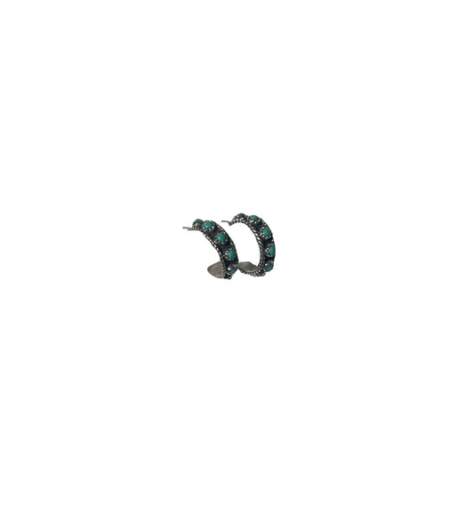 Turquoise Hoop Earrings
